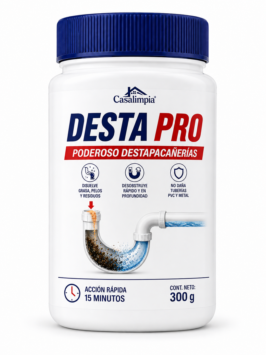 DestaPro - Destapa cualquier cañería en solo 15 segundos